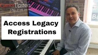 how to access the legacy voices on yamaha genos keyboard