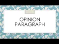 Opinion Paragraph - B1 B2 LEVELS