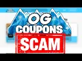 ogcoupons net SCAM How to get REAL 100 COUPONS METHOD