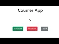 How to create a simple counter app with react js functional component