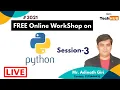 GIRI S TECH HUB s Python Workshop Session - 3 python for beginners Online Training python tutorial