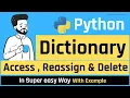 Python Dictionary in Hindi Access Reassign and Delete Dictionary in Python