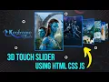 3d image Carousel html CSS JavaScript Keyframe Effects
