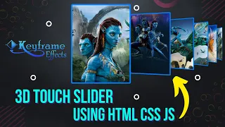 3d image Carousel html CSS JavaScript Keyframe Effects