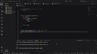 JavaScript Problem Solving for Beginners Negative Numbers Sum