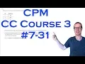 CPM CC Course 3 Chapter 7 Problem 31