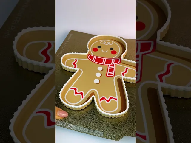 Gingerbread Man Tray, Christmas Gift Home Decor, 3D Printed video thumbnail