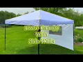 10X10 Canopy With Side Walls Complete Assembly and Takedown Instructions - One Person Setup