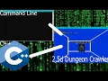 Making a 2 5D Dungeon Crawler game with C in the console