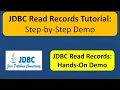JDBC Read Records Tutorial Step-by-Step Demo