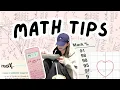 how to be good in MATHS when you HATE it math tips