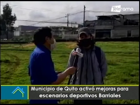 Municipio de Quito activó mejoras para escenarios deportivos barriales