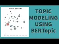 Topic modelling using BERTOPIC