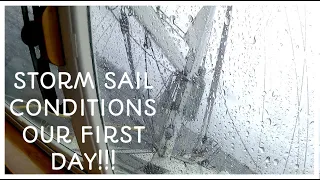 Ep. 3: STORM SAIL CONDITIONS when we pick up our boat and bring it home!