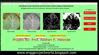 Soybean Leaf Disease Detection Using Image Processing Python Project With Source Code