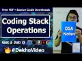 Coding Push Pop isEmpty and isFull Operations in Stack Using an Array C Code For Stack