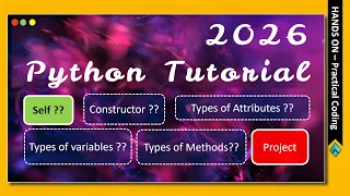 Complete Master Python Course - Tutorial Object Oriented Programming