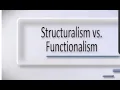 Structuralism vs functionalism Introductory psychology concepts