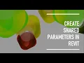 Create Shared Parameter in Autodesk Revit Revit 2025 tutorials