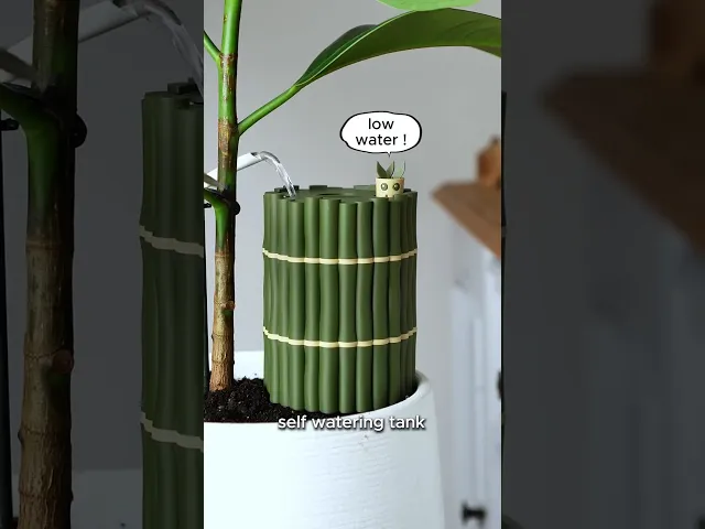 Self-Watering Plant Spike with Bamboo Buddy! - STL & 3MF Files video thumbnail