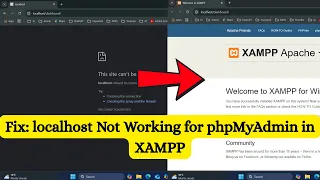 Fix localhost Not Working for phpMyAdmin in XAMPP