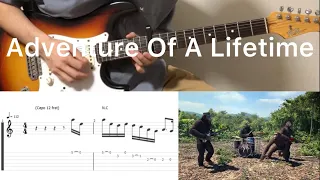 Download Coldplay - Adventure Of A Lifetime (guitar cover with tabs \u0026 chords) MP3