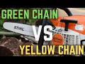 Stihl Green vs Yellow Chain - Which One Is Right For You