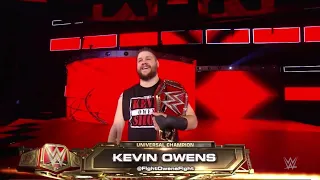 Kevin Owens EPIC Universal Champion Entrance 9 5 16 Raw 