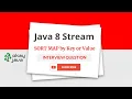 java 8 stream sort a hashmap sort hashmap stream function to sort map interview okay java