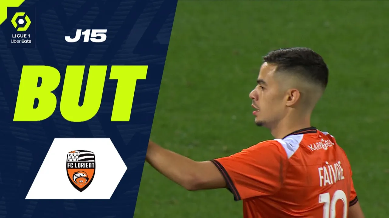 But Romain FAIVRE (41' - FCL) FC LORIENT - OLYMPIQUE ...