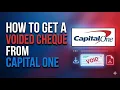 How to Get a Voided Cheque from Capital One Easy Step-by-Step Guide 2026