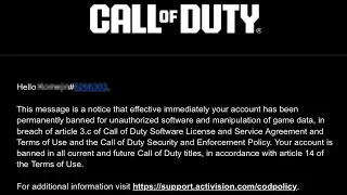 COD Why banned permaban no reason no cheating - DLSS ban