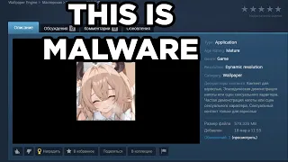 What is this Anime Wallpaper really doing