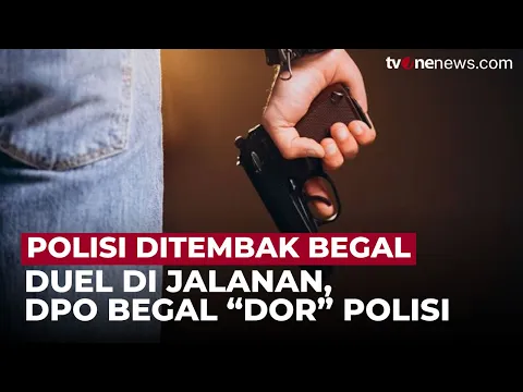 Duel Maut di Jalan dengan Begal, Anggota Reskrim Kena Tembak!