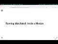 Testing Python with doctest