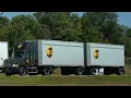 UPS seasonal tractor trailer feeder truck