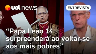 Papa Leão 14 com sapato preto simples indica que ele pisará o caminho do povo, diz padre Júlio
