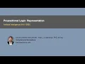 Propositional Logic Representation