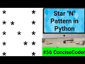 Star N Pattern in Python - ConciseCoder Beginners