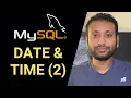 Bangla Database Tutorial 47 Date And Time in SQL part-2