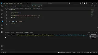 OIBSIP Python Task 5 - Weather App using API Oasis Infobyte Internship Python Project