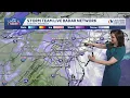 Snow tapers winds increase Monday
