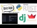 Build a Quiz App with Django Rest Framework Streamlit Beginner-Friendly Tutorial Brokly Master