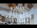 Final Art Studio Progress Tour - Vintage Styling and Draped Ceilings