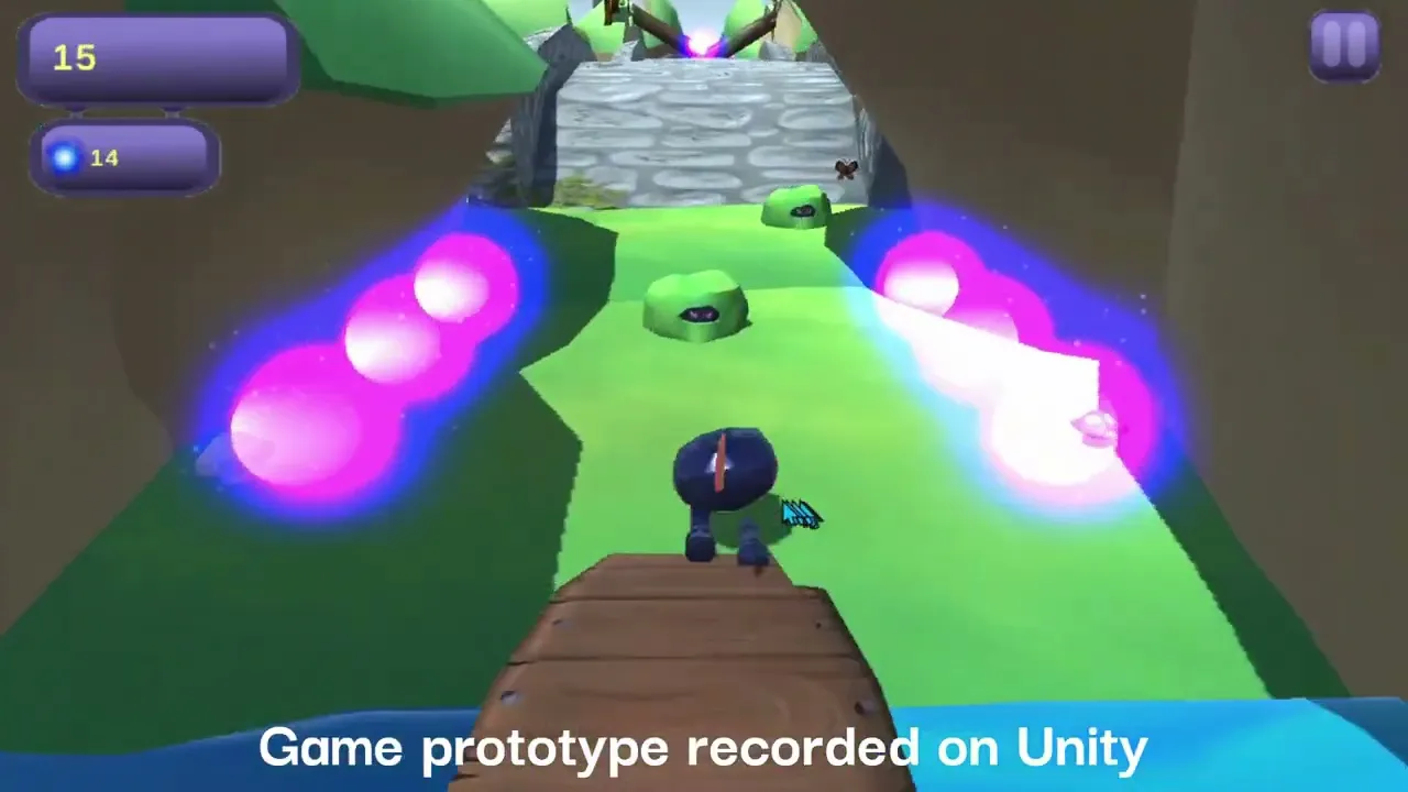 Solo Game Project - "Piko Run" Test Footage & Animations