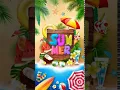 Summer vacation beach ice party Animated