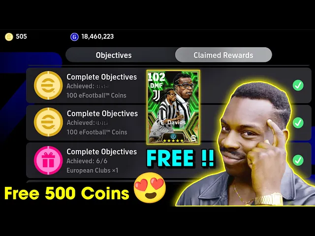 Download MP3 How To Get Free 500 efootball Coins !! 🤩🔥 Free Hakimi & 750M Download Campaign eFootball 2024