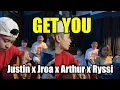 Download Lagu Get You || Justin x Jroa x Arthur x Ryssi -Lyrics