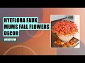 HyeFlora Artificial Fall Flowers Review - Realistic Faux Mums for Indoor Outdoor Decor