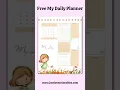 Free My Daily Planner